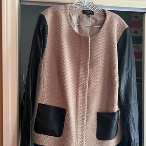 Talbots Women's Cream and Black Teddy Jacket